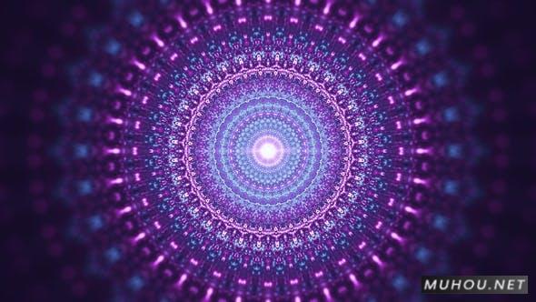 VJ闪亮紫色戒指神秘螺纹视频素材插图