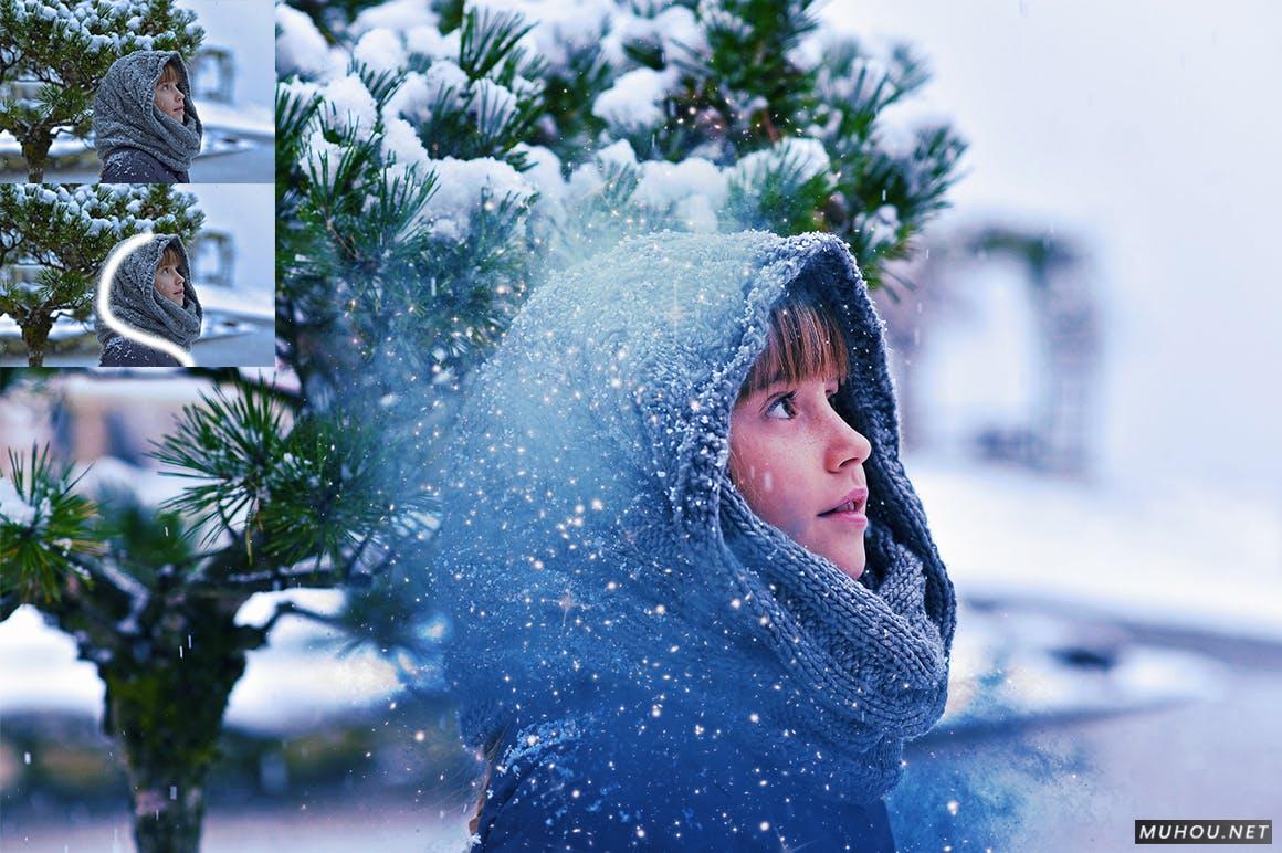 PS笔刷/动作-制作照片的梦幻空间星空背景效果Space Action插图3