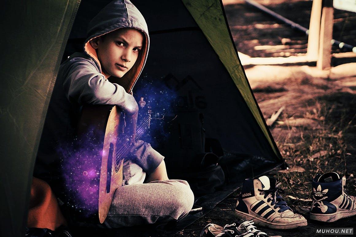 PS笔刷/动作-制作照片的梦幻空间星空背景效果Space Action插图4