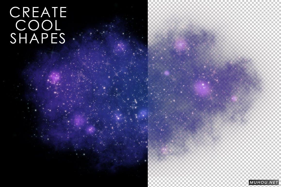 PS笔刷/动作-制作照片的梦幻空间星空背景效果Space Action插图6