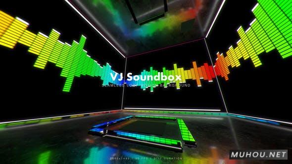 VJ Soundbox 超酷音乐频谱房间舞台2K视频素材插图