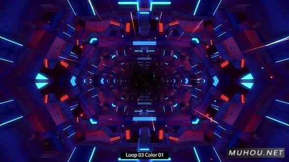 Vj Loop 54科幻机械空间背景视频素材插图