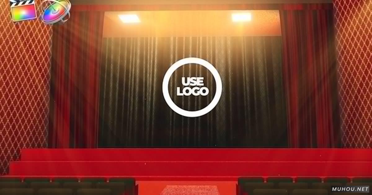 剧院标志logo揭示FCPX视频模版