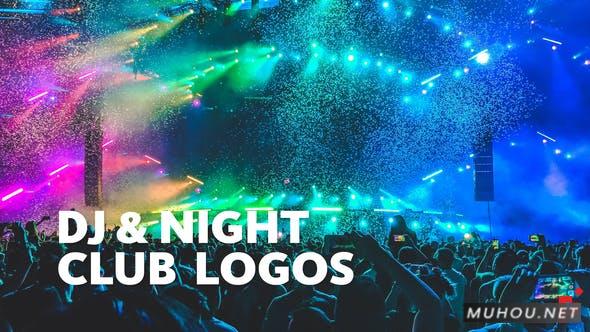 DJ 夜总会LOGO标志视频模板适用于Final Cut和Apple Motion插图