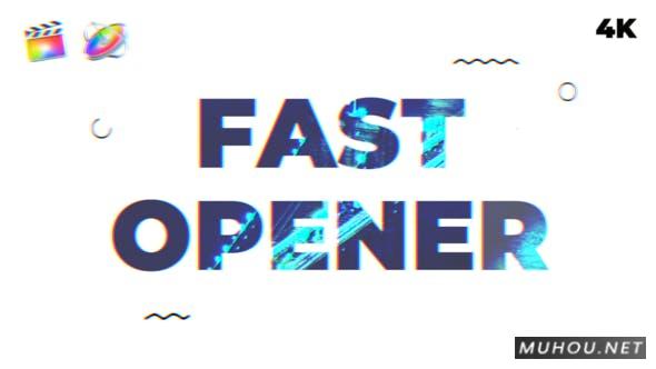 快速片头4k预告片排版动画FCPX视频模板插图