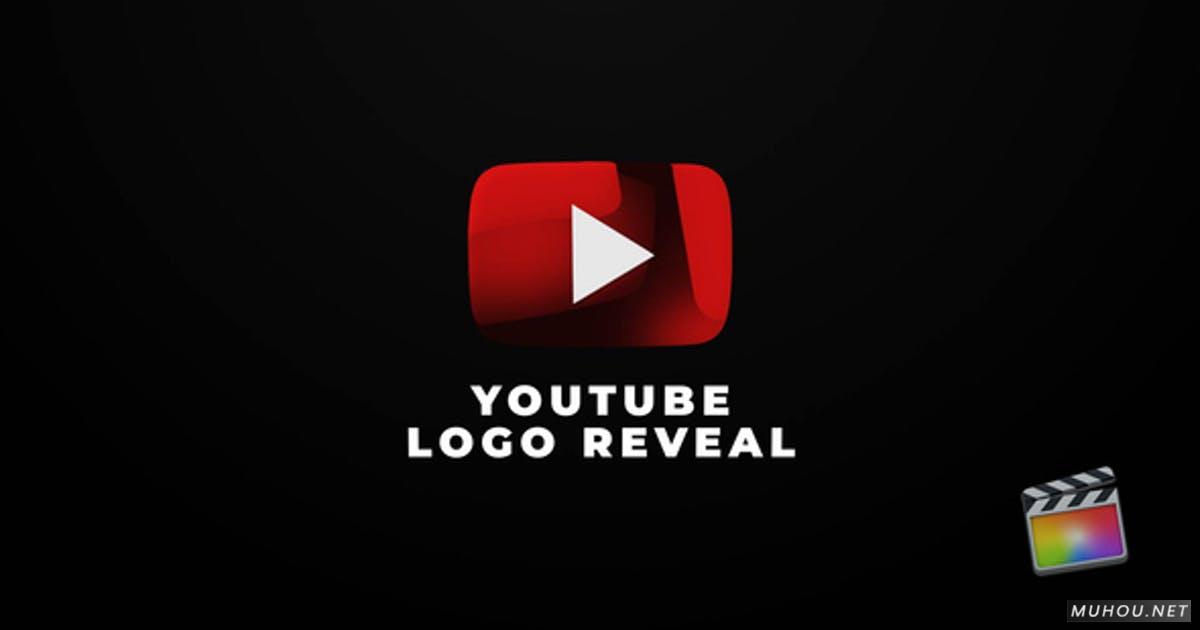 油管播放器图标动画LOGO标志显示视频FCPX模板