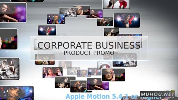 公司业务产品促销照片墙推广Apple Motion/FCPX视频模板插图