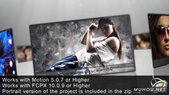 在圆形圆圈中的照片墙FCPX视频模板插图