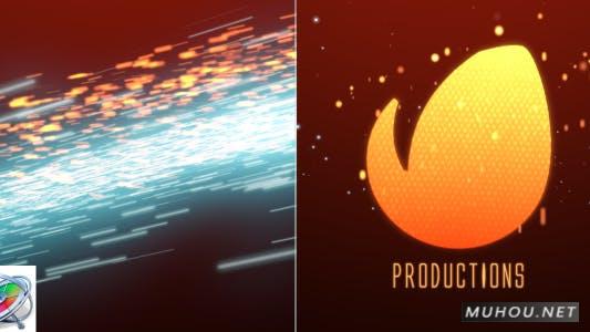 电影灯光条纹LOGO标志-Apple Motion/FCPX视频模板插图