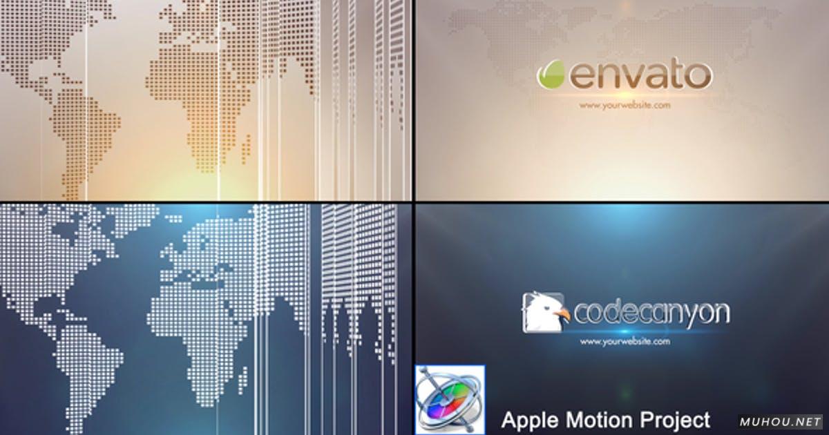 全球商业金融LOGO标志-Apple Motion/FCPX视频模板