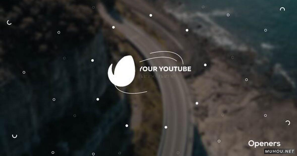 Youtube频道套件文字包装FCPX视频模板