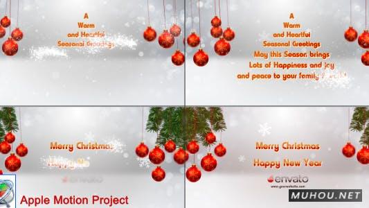 圣诞节庆祝活动圣诞树揭幕战 FCPX/Motion视频模板插图