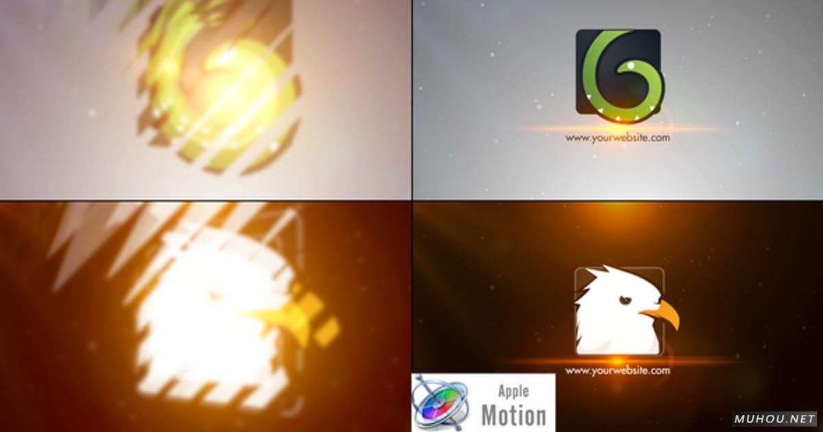 清新时尚辉光简单优雅的LOGO标志  FCPX/Motion视频模板