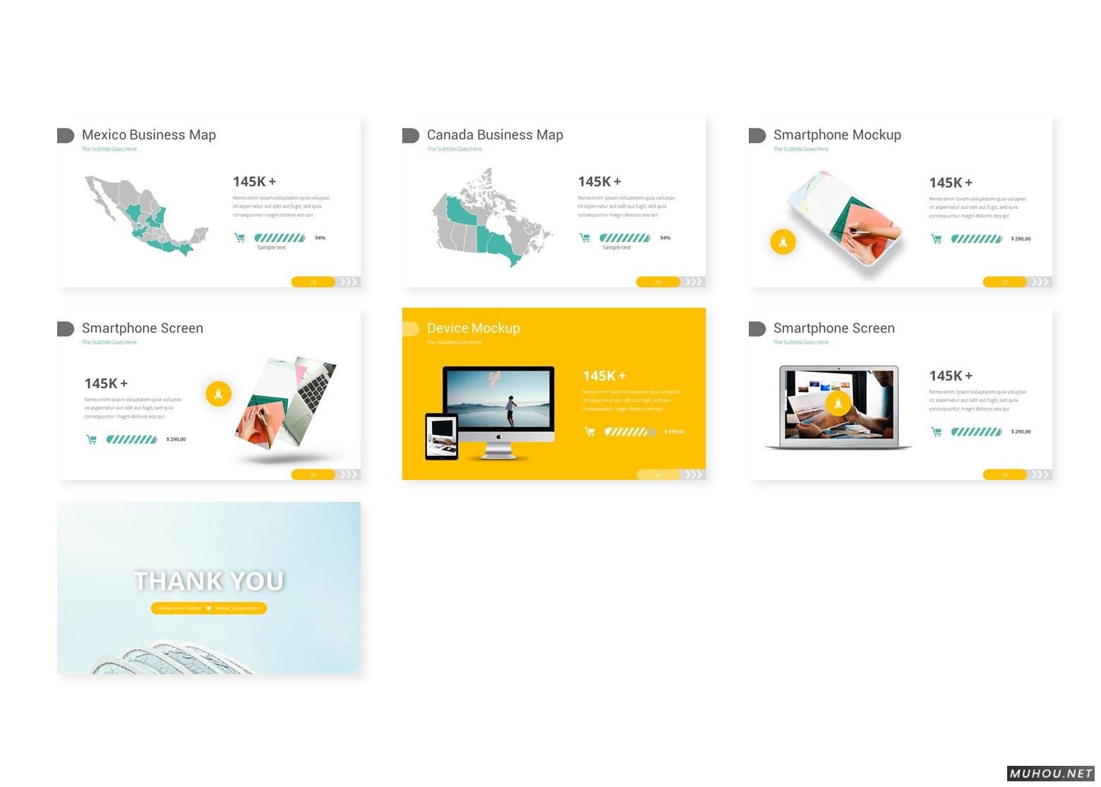 公司业务介绍、产品介绍、未来计划等信息图创意Googleslides、PowerPoint模板（PPTX）插图3