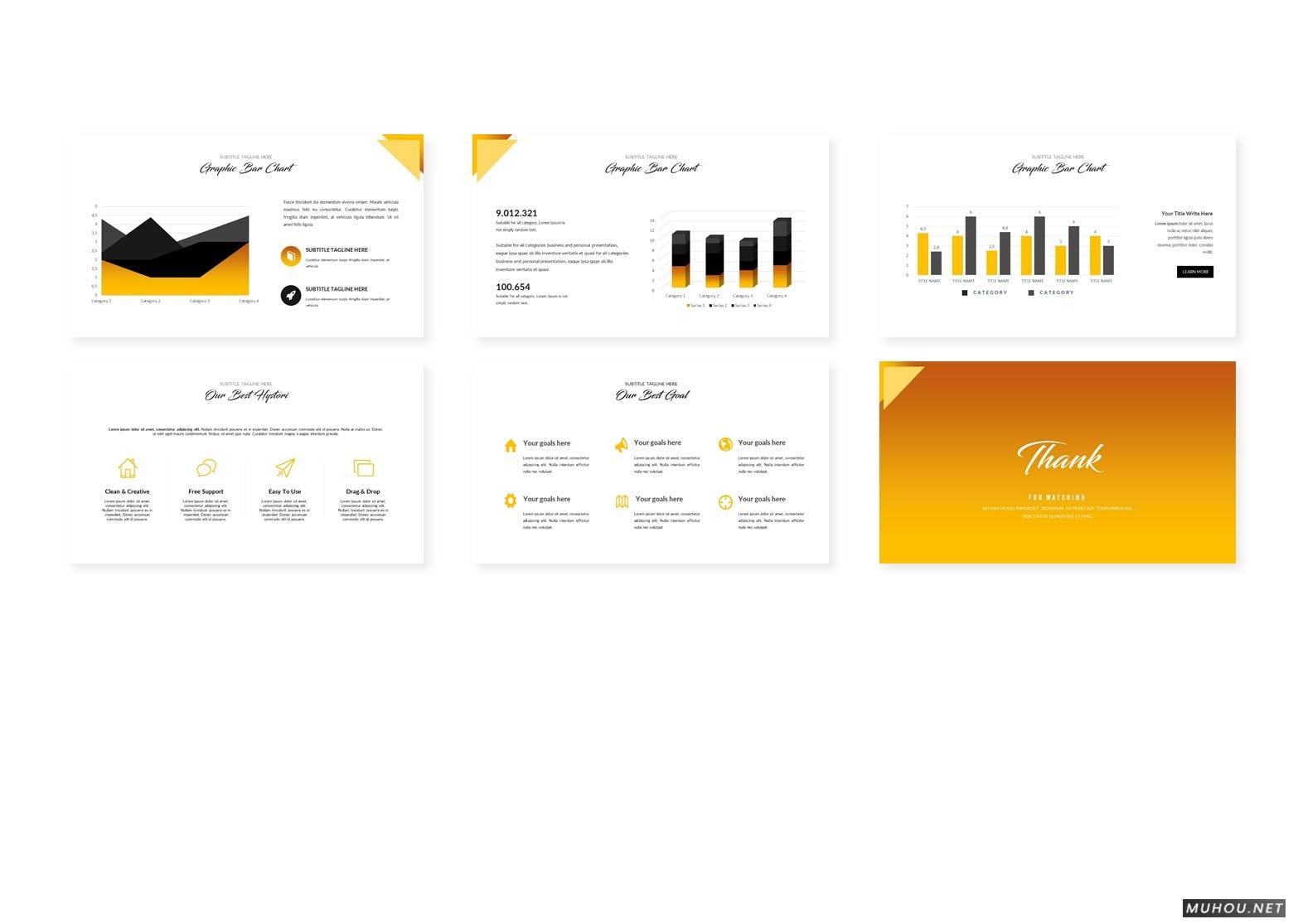 时尚模特摄影背景用于公司或团队产品介绍，以及业务数据等各种信息图展示创意Google Slides, PowerPoint模板（PPTX）插图3