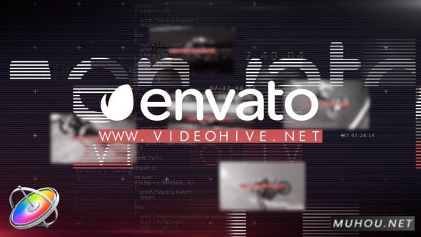 Prime Glitch Intro高科技电影预告故障片头FCPX/Motion视频模板插图