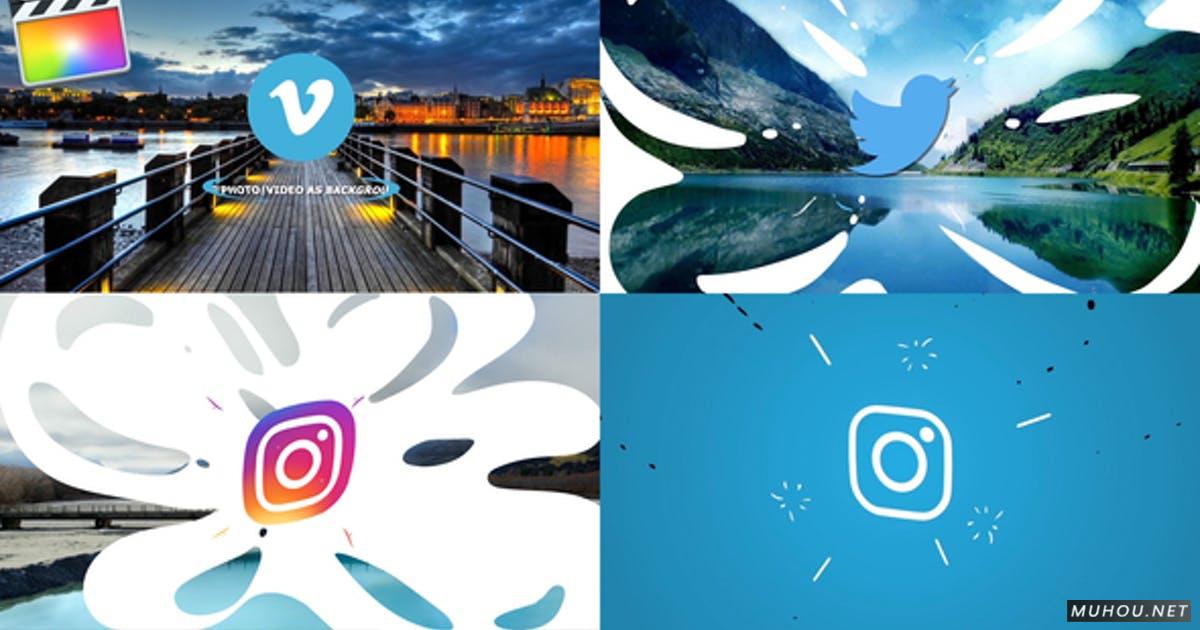扁平手绘液体Logo标志动画 | FCPX/Motion视频模板