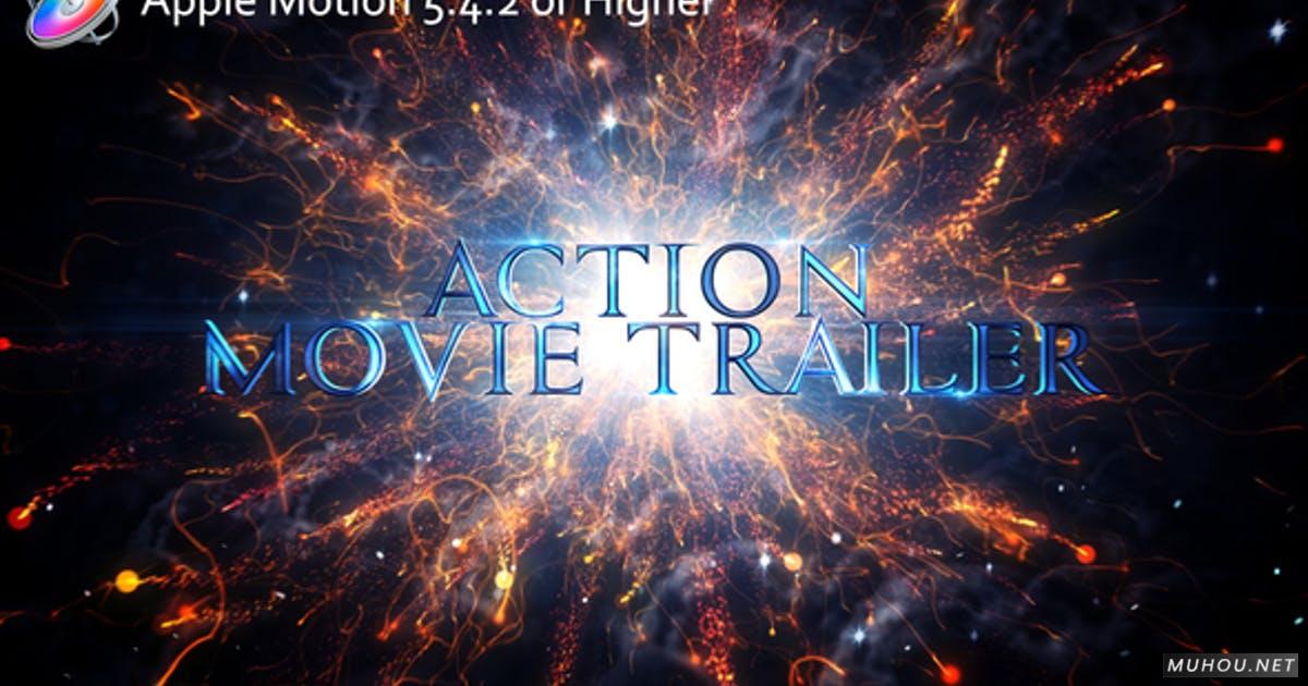棕褐色战争杂质惊悚动作电影预告片FCPX/Motion视频模板