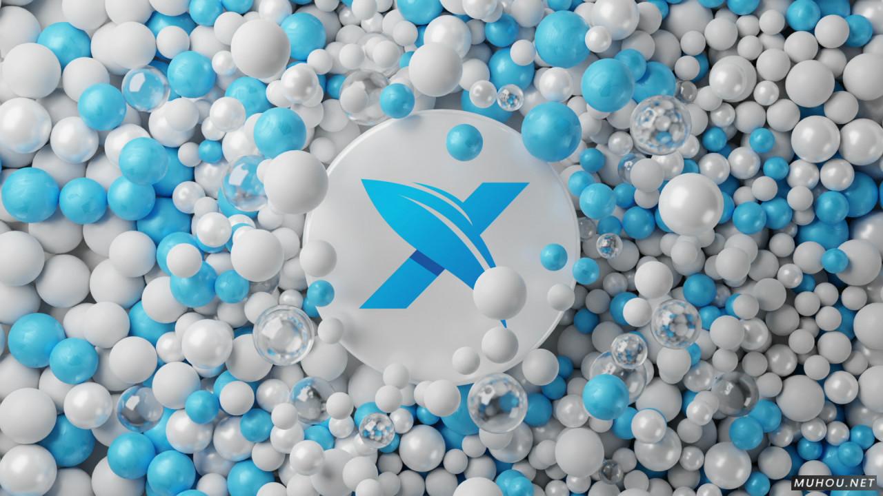 BallsLOGO标志显示3D球体视频AE素材模板