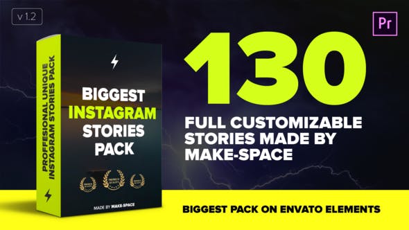 130种手机竖屏社交网络广告宣传设计动画预设AE模板视频素材 Buro – Instagram Stories插图