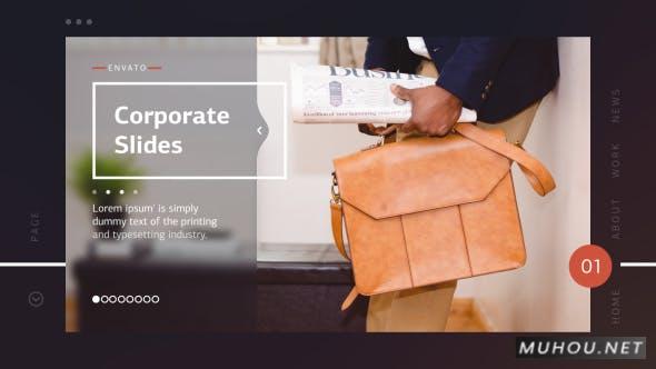 公司现代运动时尚幻灯片视频AE模板插图