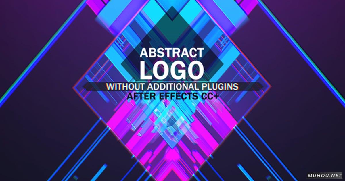 抽象LOGO标志艺术背景视频AE模板
