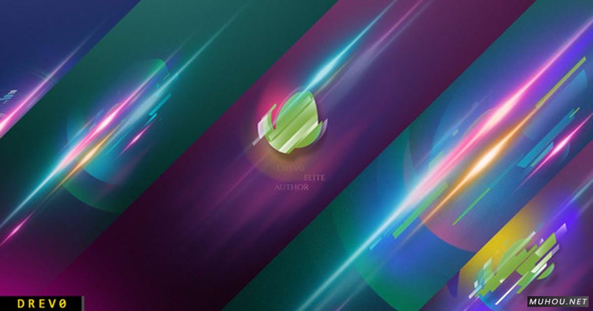 Logo Light 4k促销/可爱介绍/能量优雅颗粒/光泽反射LOGO视频AE模板