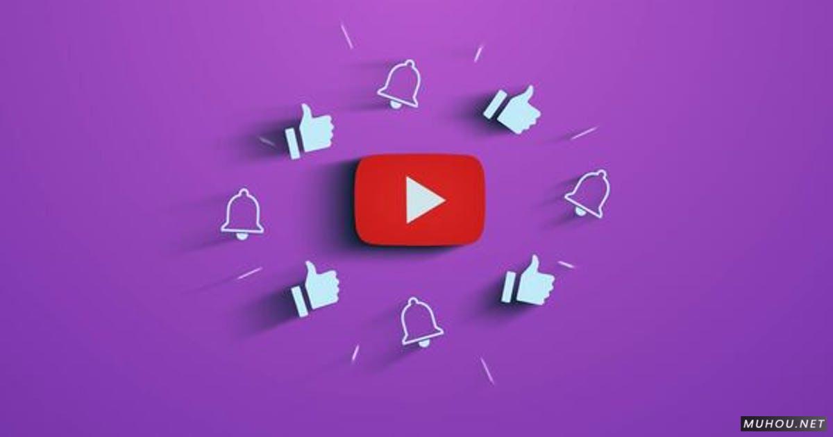 Youtube迷你LOGO标志显示视频AE模板