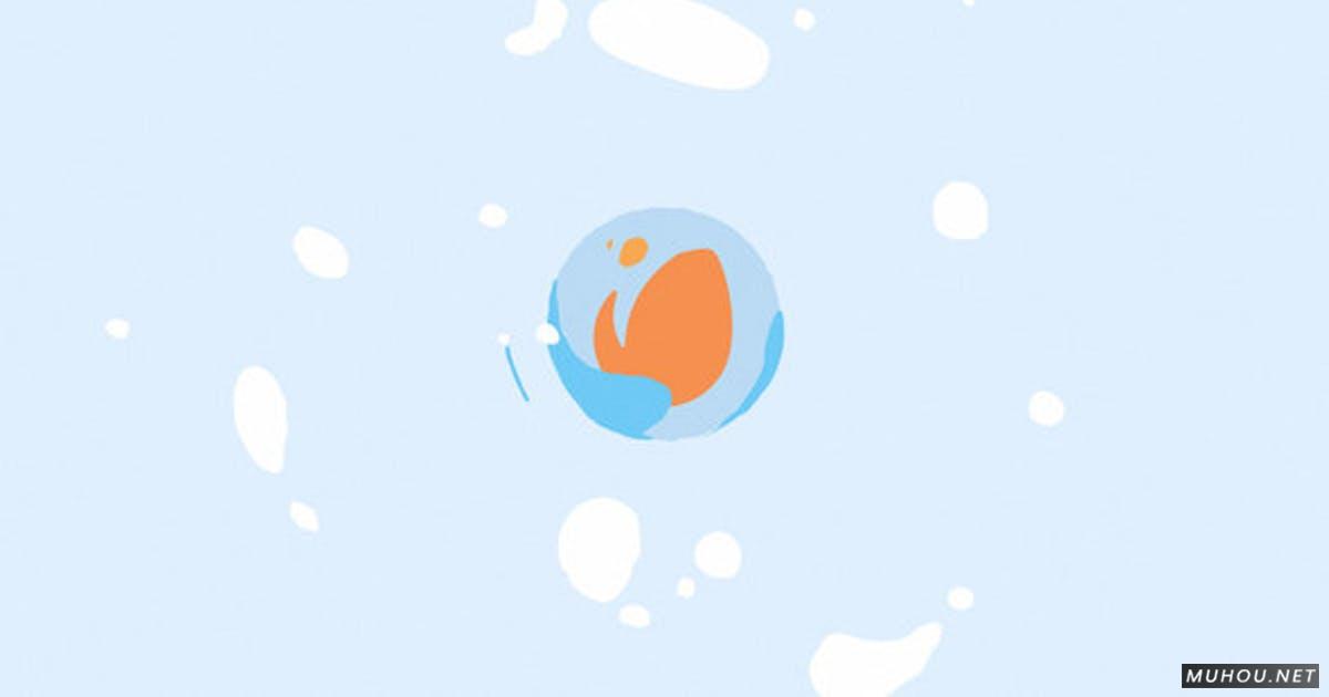 卡通液体LOGO动画介绍视频AE模板