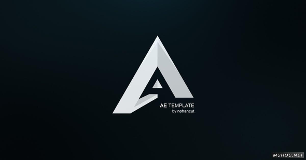 Fast Glitch Logo 坏故障翻转标志视频AE模板