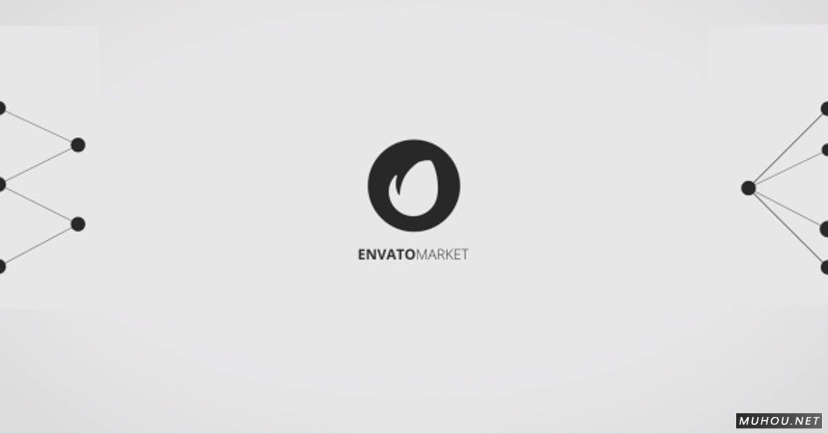 点线面扁平迷你LOGO标志视频AE模板