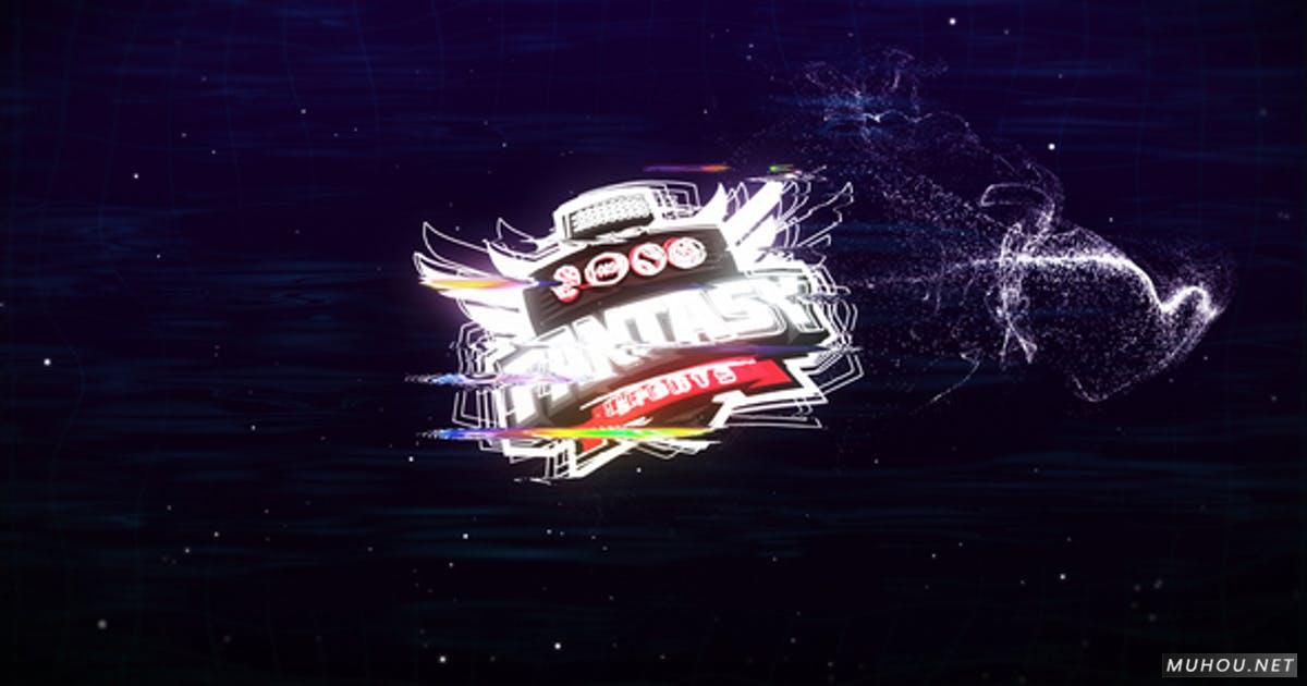 Fast Glitch嘻哈街头星空LOGO标志视频AE模板