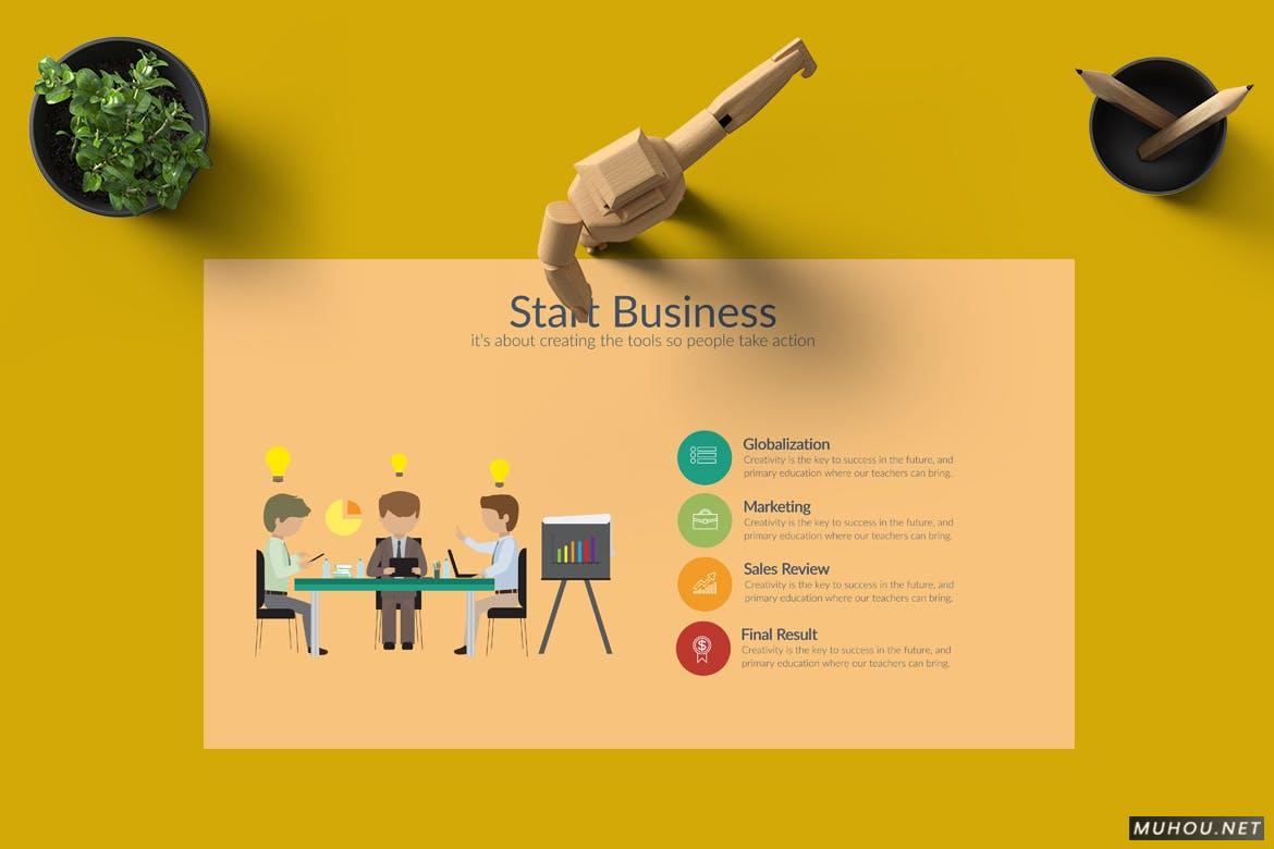 旅游摄影图片展示画册电子相册作品集的PowerPoint模板（PPTX）插图2