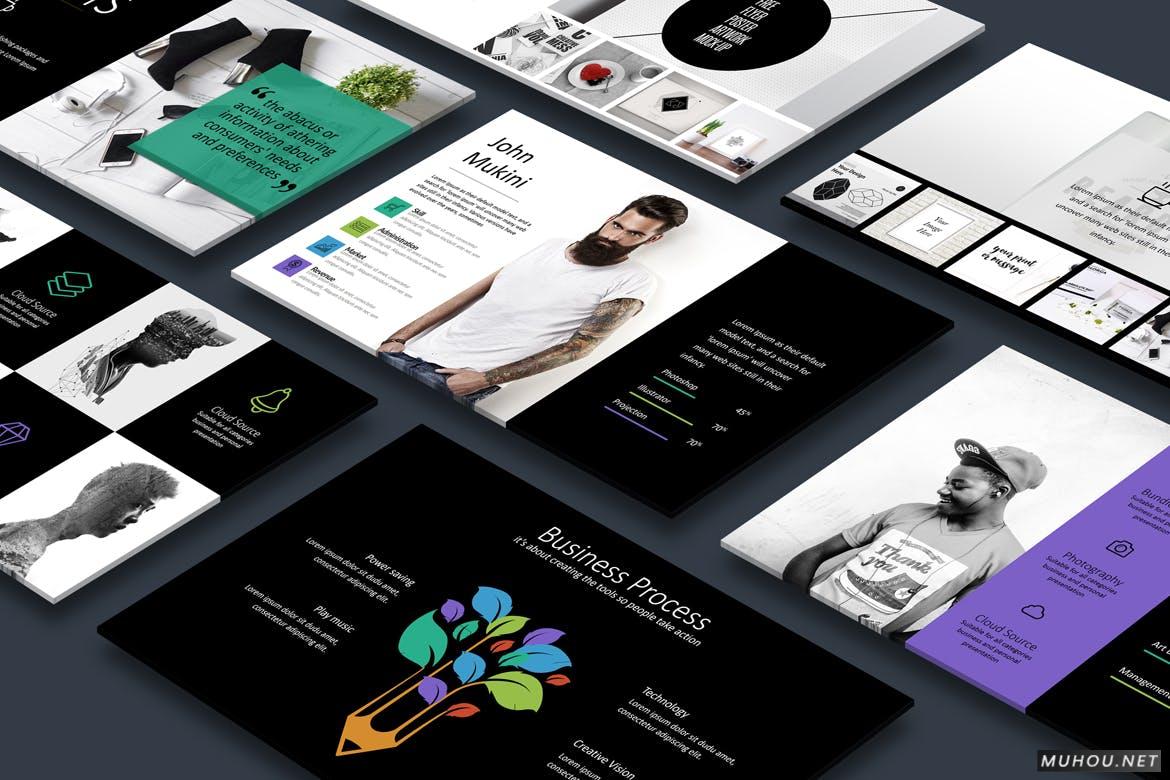 欧美风商务高端大气的公司简介的PowerPoint模板（PPTX）插图1