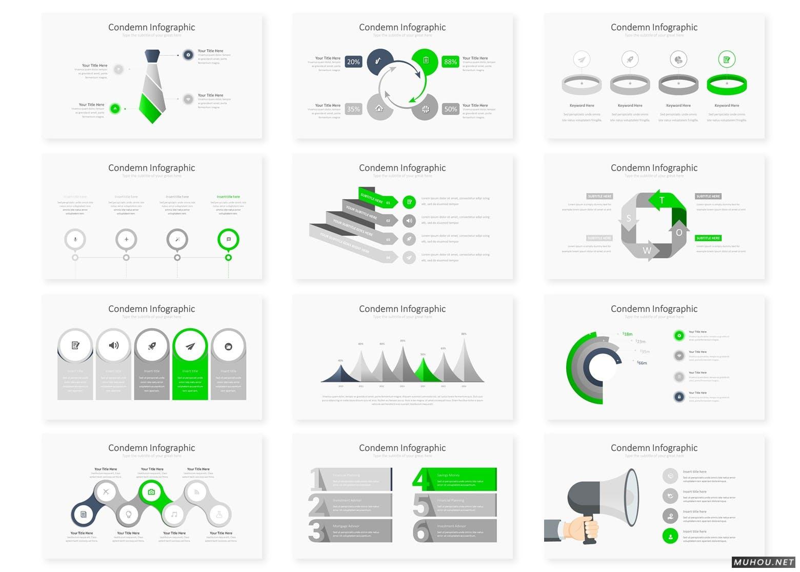 商业市场营销推广、方案设计的PowerPoint模板（PPTX）插图2