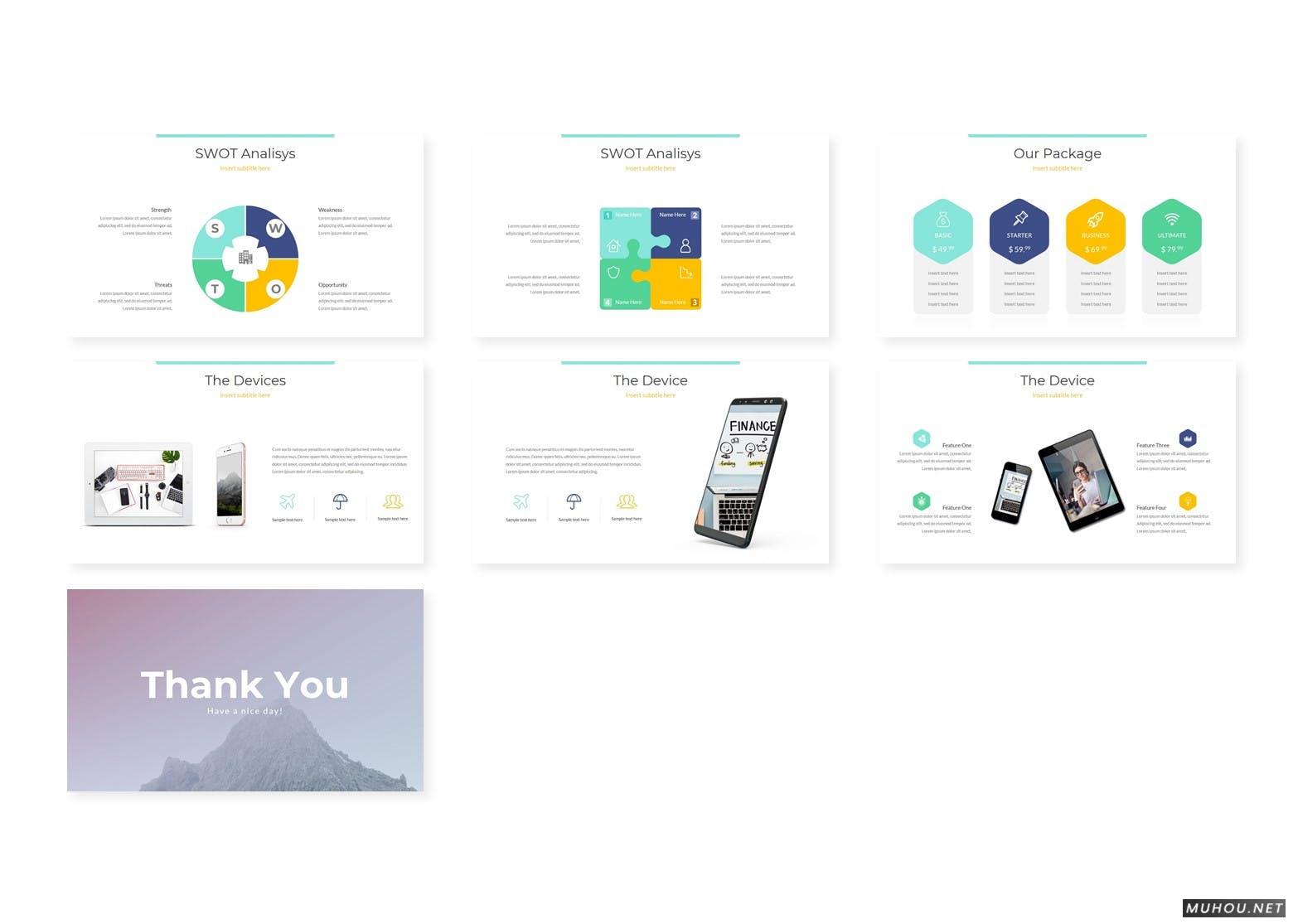 商业计划书或活动策划方案书的报告演讲的PowerPoint模板（PPTX）插图3