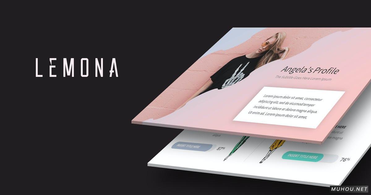 适用于服装设计以及其它设计方案的展示详细讲解的PowerPoint模板（PPTX）插图