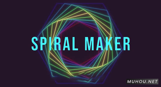 AE脚本-创意螺旋图案动画生成 Spiral Maker v1.0.1 + 使用教程插图