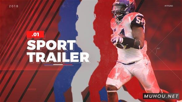 马拉松橄榄球激烈体育运动预告片AE视频模板插图