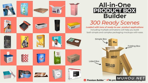 AE脚本-三维盒子产品包装样机动画 All-in-One Product Box Builder破解版下载插图