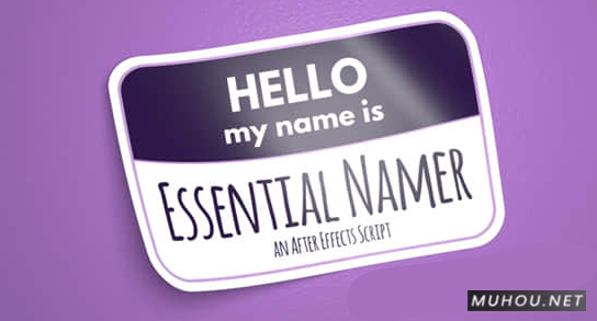 AE脚本-“基本图形”参数自动命名工具 Essential Namer V1.0破解版下载