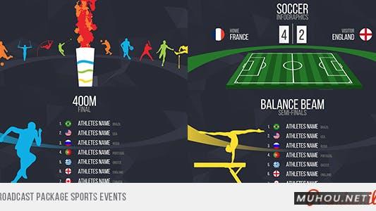 广播体育赛事体育网球足球包装素材AE视频模板插图