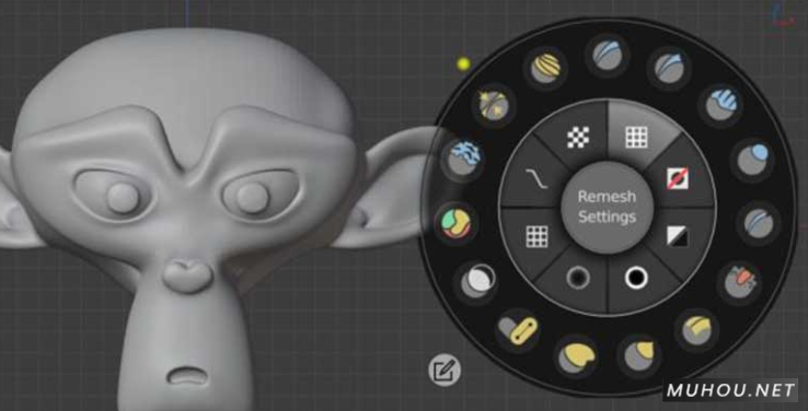 Blender插件：Sculpt Wheel v0.5 轮盘雕刻辅助工具下载插图