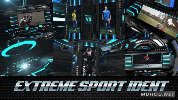 极限运动Ident-广播足球电子竞技比赛AE视频模板插图