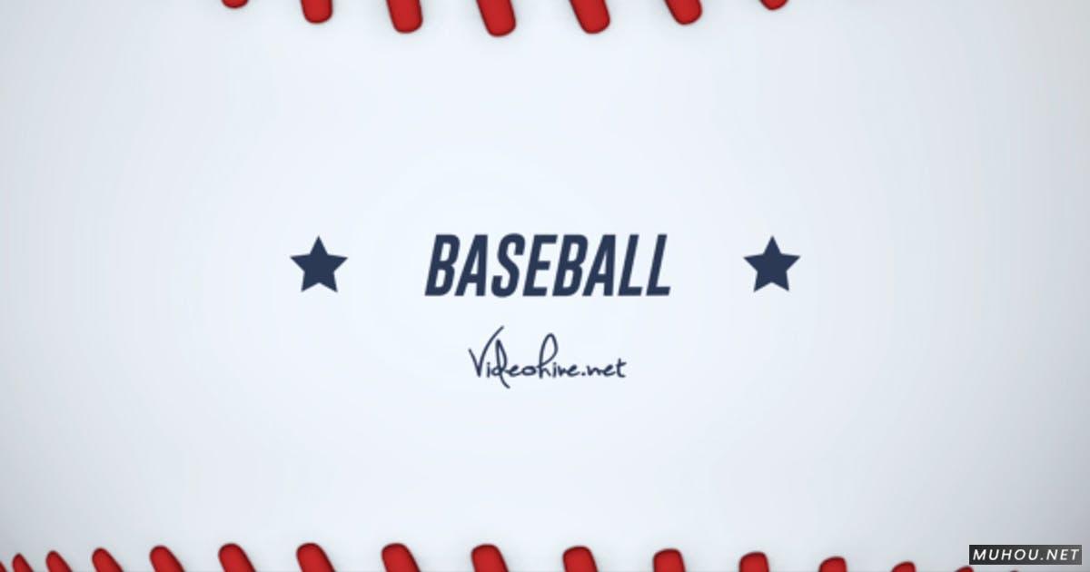 MLB棒球比赛LOGO标志AE视频模板