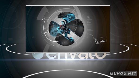 黑色篮球开场运动介绍AE视频模板插图