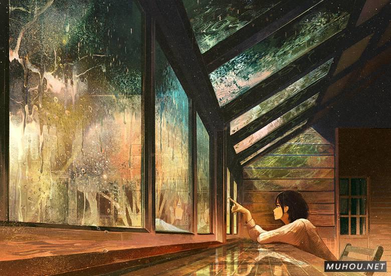 只存在于幻想世界的风景插画作品插图
