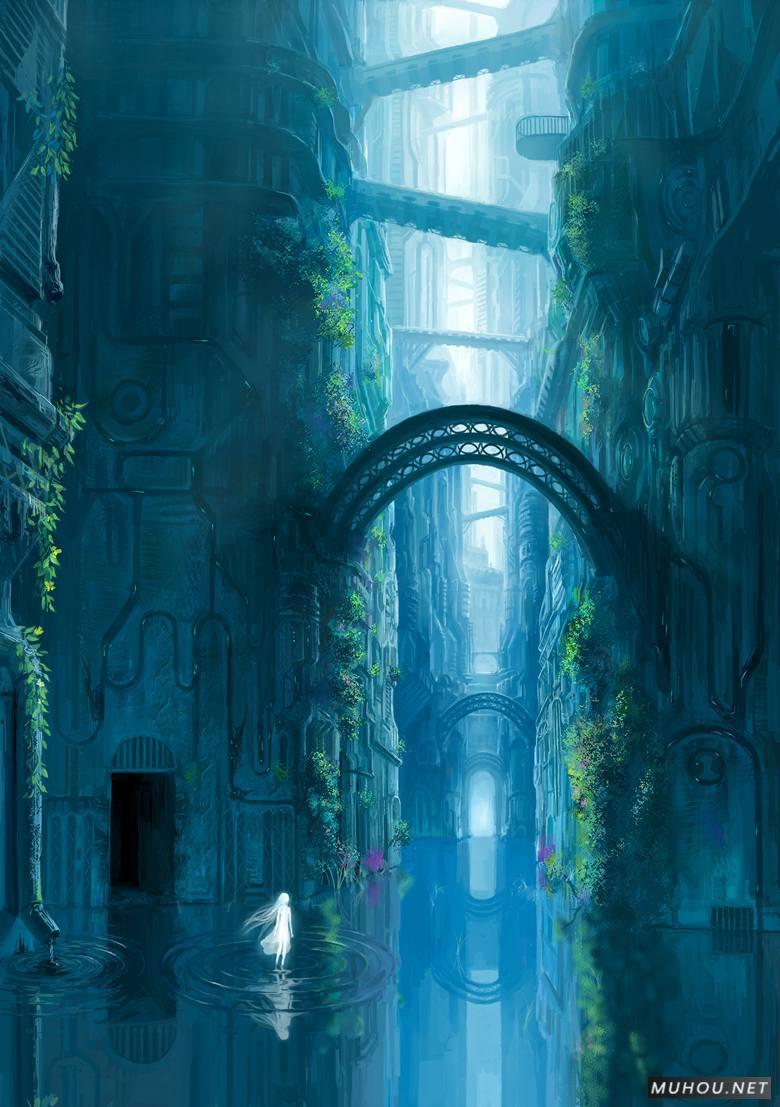 只存在于幻想世界的风景插画作品插图2