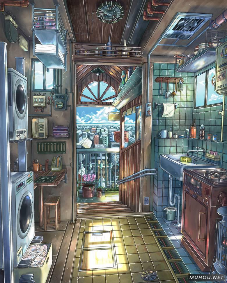 只存在于幻想世界的风景插画作品插图5