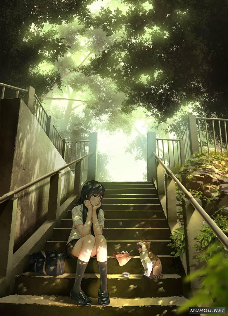 集体在线吸猫现场插画作品插图3